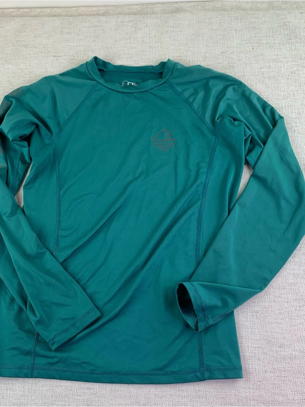 Lot of 2 boy Art class Rash Guard Swim Shirt - long sleeve orange green size L